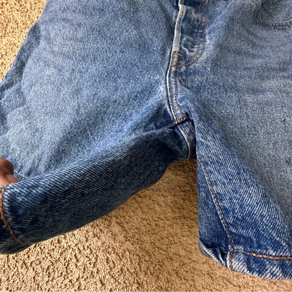 Levi's 501 Classic Blue Jean Shorts Jorts - Picture 4 of 11